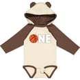 thumbnail image 3 of Inktastic One Basketball First Birthday Boys or Girls Long Sleeve Baby Bodysuit, 3 of 5