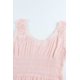 thumbnail image 4 of ABPHQTO Vestido midi de cintura alta sin mangas fruncido con fruncido albaricoque para mujer, 4 of 5