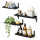thumbnail image 4 of Set 4 Repisas  Bloosom Flotante Madera Minimalista Muebles Hogar Decorar Negro, 4 of 4