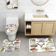 thumbnail image 5 of 4PCS Western Shower Curtain Set, Cowgirl Riding Horse Highland Cow Cactus Desert Guitar Country Farmhouse Wild West Bathroom Decor, Waterproof Fabric Shower Curtain, Non-Slip Bath Mat, 5 of 7