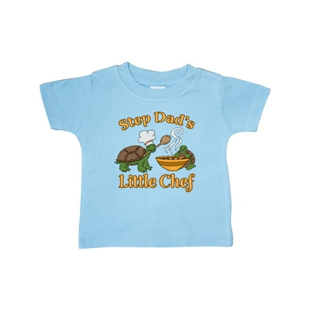 

Inktastic Step Dad s Little Chef with Cute Turtles Gift Baby Boy or Baby Girl T-Shirt