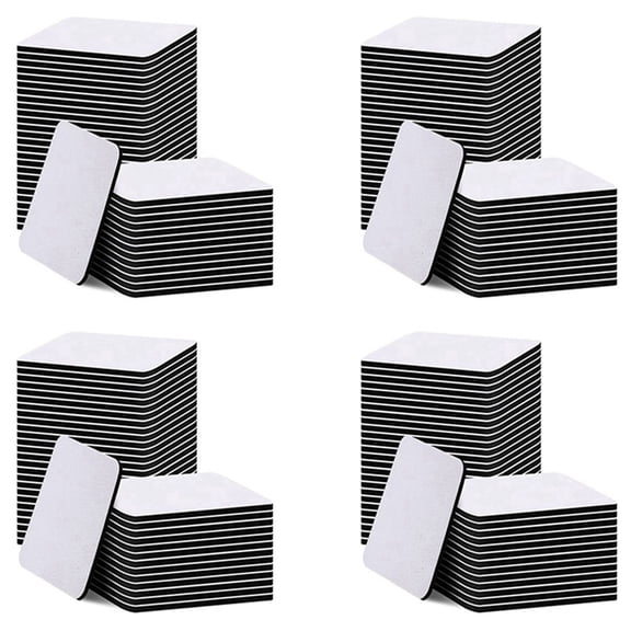140 Pieces Square Sublimation Coaster Sublimation Blank Cup Mat Blank Rubber Coasters for DIY Home Kitchen Decor