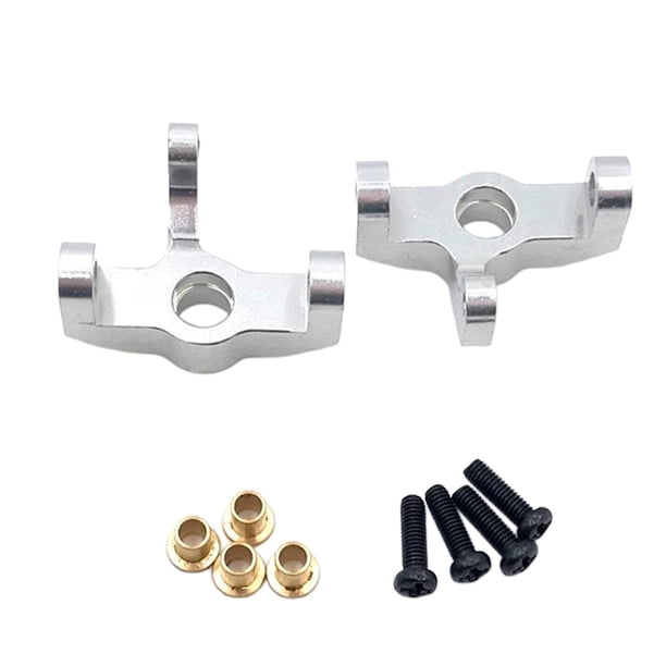 2 copas de dirección RC con tornillos /12 1:14 124018 124019 144001 Modelo Crawler Plata