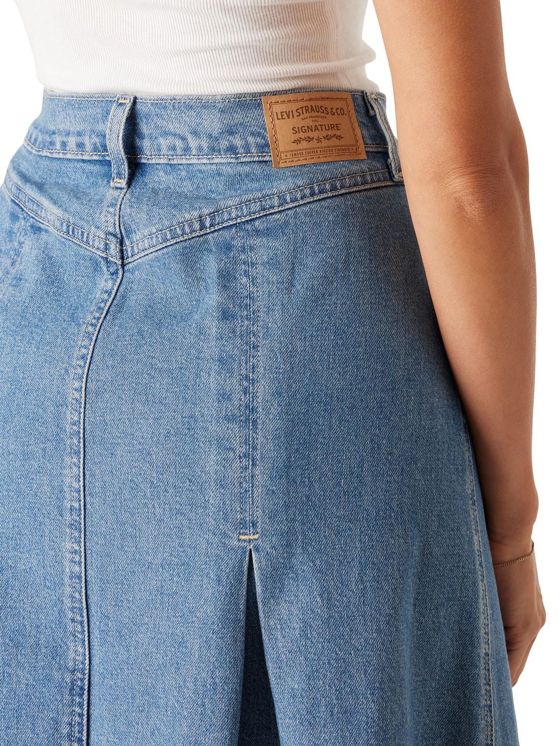 Jupe à plis ancienne Levi Strauss SignatureMC