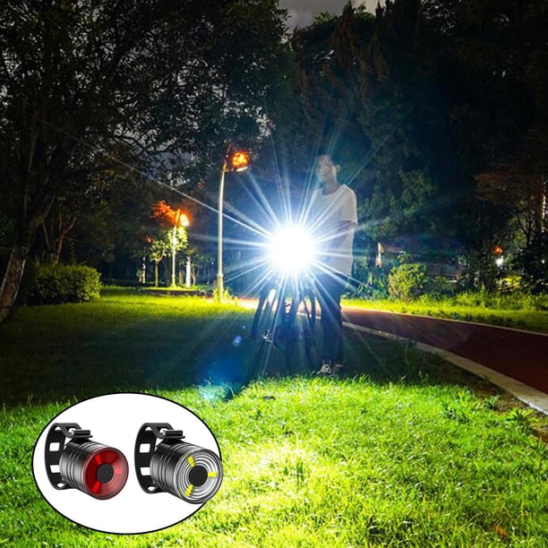 MTB Luz Cabeza Trasero Lámpara shamjiam Luces traseras delanteras de bicicleta