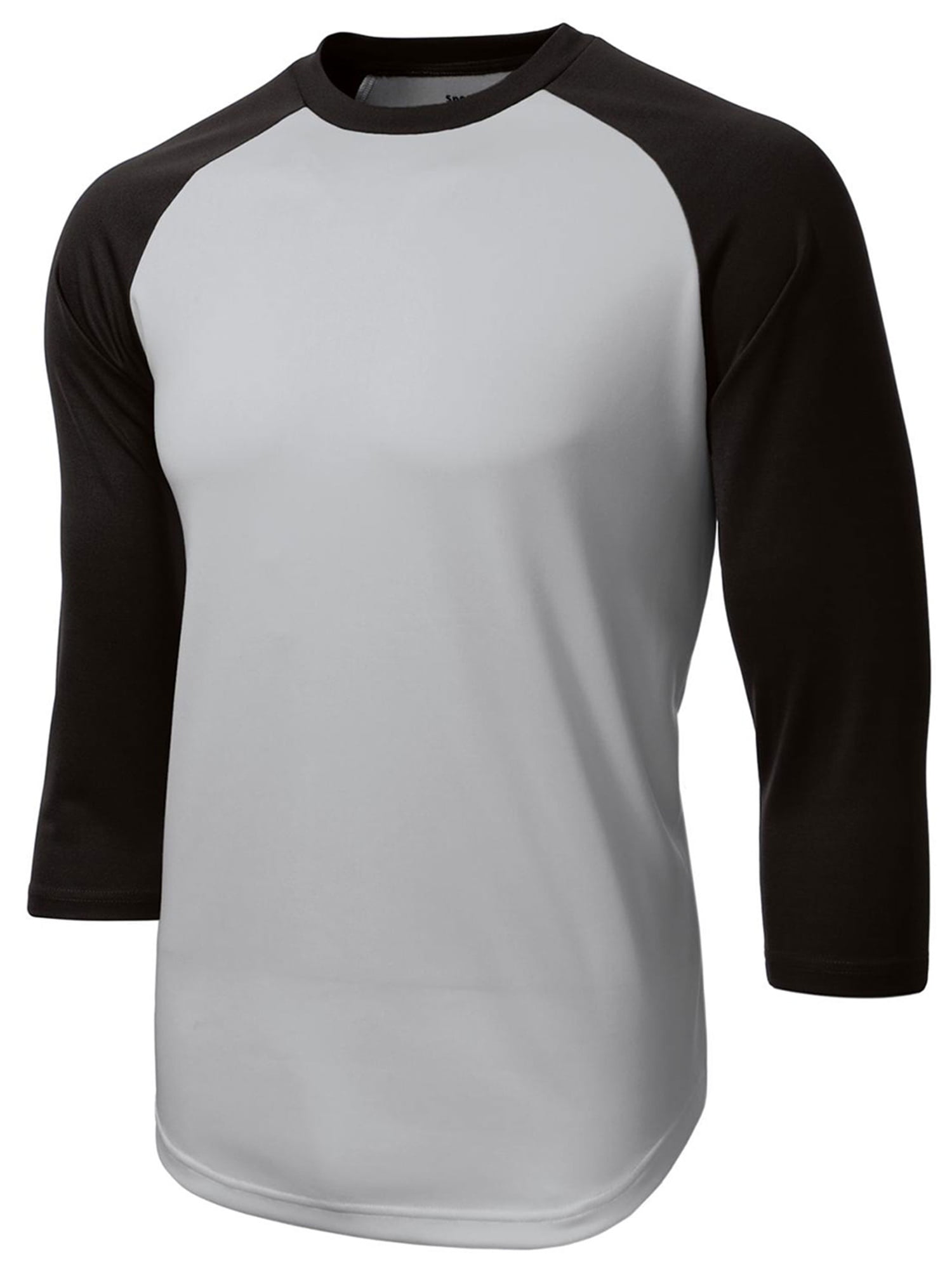 SportTek SportTek Men's 3/4 Raglan Sleeve Baseball Jersey Walmart