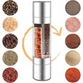 thumbnail image 3 of ​​Manual Stainless Steel Salt & Pepper Grinder Set, 2-in-1 Adjustable Ceramic Grinding Spice Mill – Compact Kitchen Tool for Home & Outdoor Use, Eco-Friendly Design​​, 3 of 7