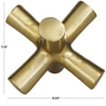 thumbnail image 3 of 8" x 7" Gold Aluminum Jack Abstract Sculpture, by DecMode, 3 of 7