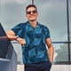 thumbnail image 4 of Fotbe Stingray Camiseta Polo de Golf para Hombre con Estampado – Camisa Deportiva Transpirable con Cuello Abotonado-Large, 4 of 6