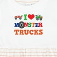 thumbnail image 4 of Inktastic I Love Trucks Girls Baby Dress, 4 of 5