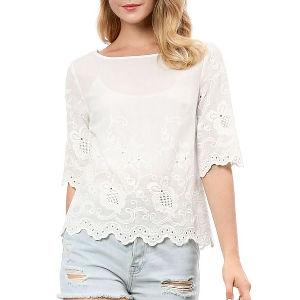 blouse elbow sleeves