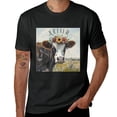 thumbnail image 2 of PIKWEEK A picture of a cute cow windmill in a farmhouse, featuring an art display of shirt design, and a casual and breathable T-shirt as a children's gift for men, women, boys, and girls Black, 2 of 4