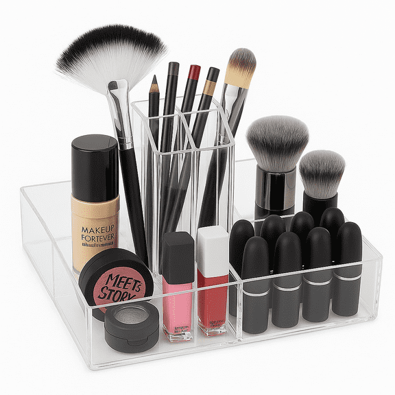 OnDisplay Abby Rotating Acrylic Cosmetic/Makeup Organizer Tray