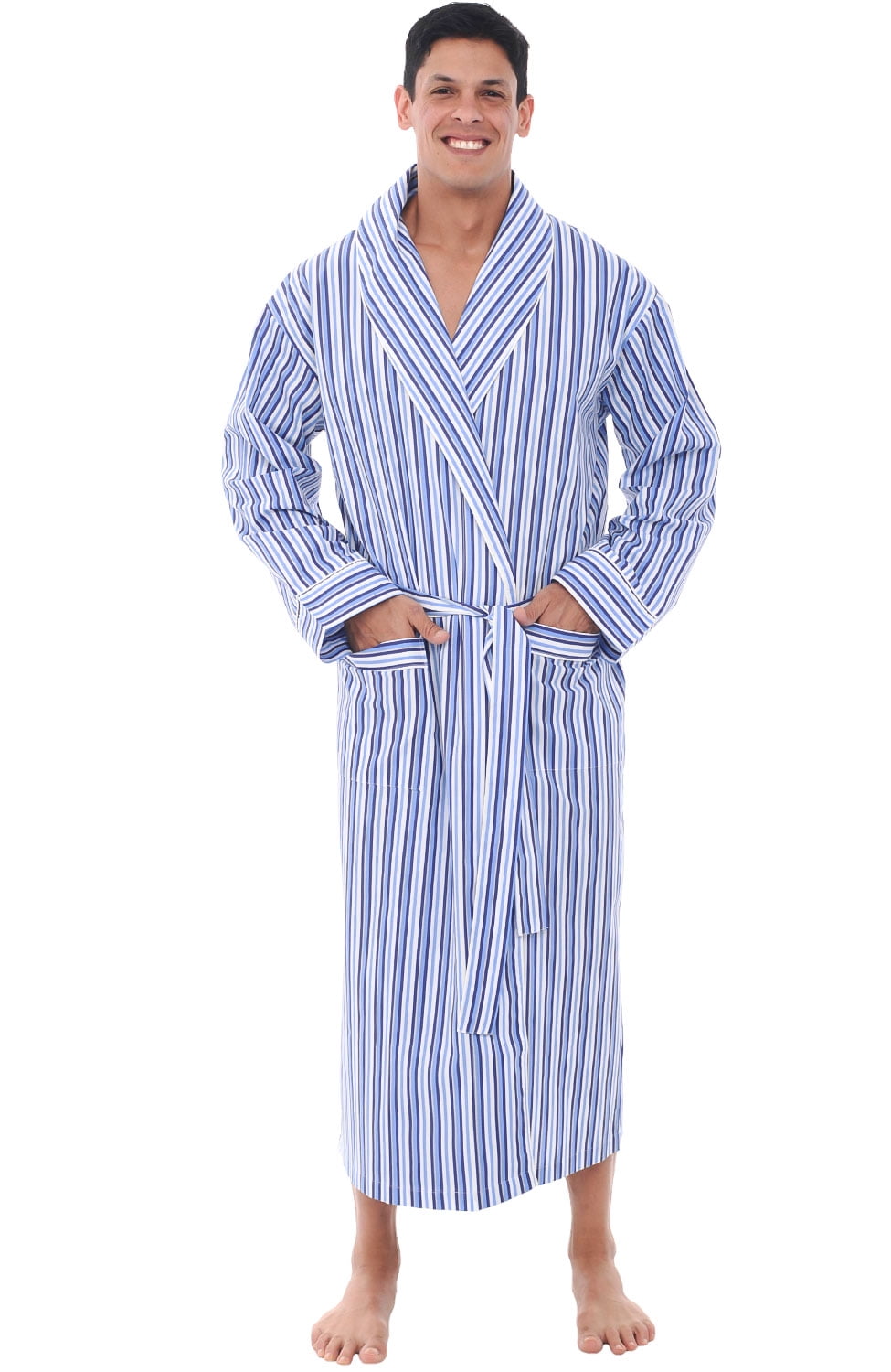 mens striped robe