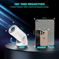 thumbnail image 3 of Proyector portátil Ear&ear HY300PRO MINI 4K 1080P Android 13, 3 of 8