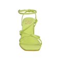 thumbnail image 4 of Zapatillas Mujer Abiertas Tacón Bloque Cintas Casuales Formales verde 26, 4 of 4