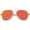 Silver / Orange Mirror, variant on sunglassLA Unisex Small Full Metal Color Mirror Teardrop Flat Lens Aviator Sunglasses (Silver / Orange Mirror) - 56mm
