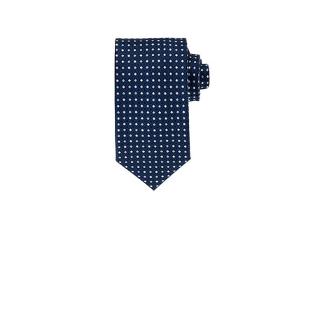 Notes Navy Blue Necktie - Navy Neat Men's Haines & Bonner Tie