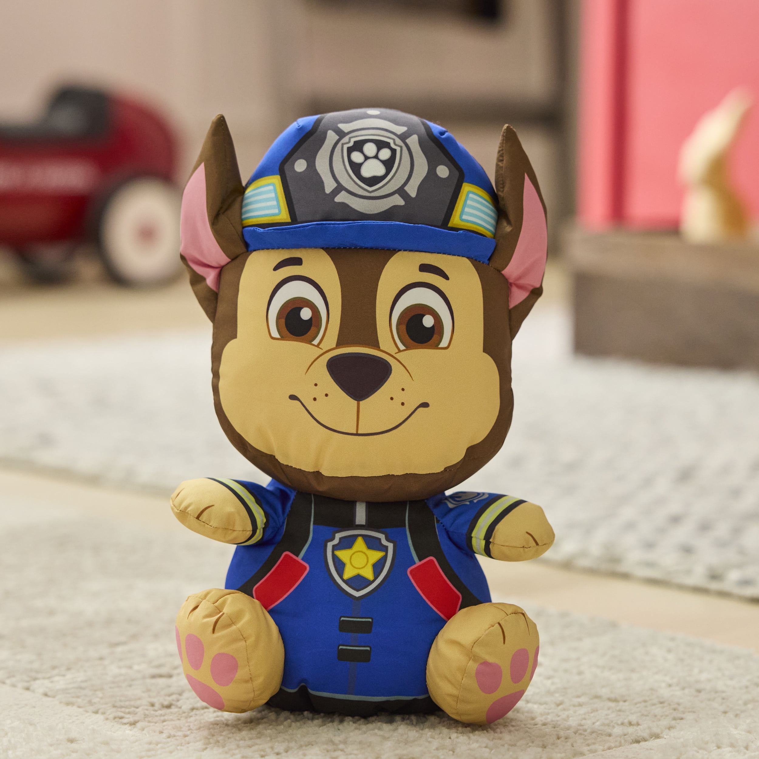PAW Patrol, Peluche Chase pompier Swisheez, jouet officiel du célèbre dessin animé, peluche moelleuse pour enfants à partir de 3 an, 25,5 cm PAW Patrol, Peluche Chase pompier Swisheez, jouet officiel du célèbre dessin animé, peluche moelleuse pour enfants à partir de 3 an, 25,5 cm