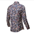 thumbnail image 6 of Fengyings Clearance Men Floral Dress Shirts Long Sleeve Casual Button Down Flower Printed Shirts, 6 of 6