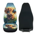 thumbnail image 4 of Uorisanigo Car Seat Cover for Cars SUV Trucks, Soft Comfy Cute Baby Highland Cow Vehicle Seat Protection Covers, Universal Fit 2-Pack Auto Seats Covers Front Seats Only, 4 of 7