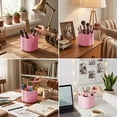 thumbnail image 6 of Swivel Desk Organizer, Rotating Stationery Caddy, Multi-Slot Pen Holder, Office Pencil Organizer, 360° Rotating Utility Cup, Desktop Storage Tower, Compartmentalized Pen Container, 6 of 7