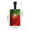 thumbnail image 4 of Portugal Portuguese Flag Luggage Identifier Name Tag For Backpacks Suitcases Bags Baggage, 4 of 6