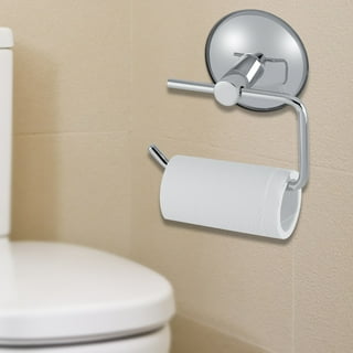 Toilet Paper Holder - JOMOLA Vacuum Suction Cup Toilet Paper Holder  Bathroom Tissue Paper Stainless Steel Holder Toilet Paper Roll Dispenser  Brushed