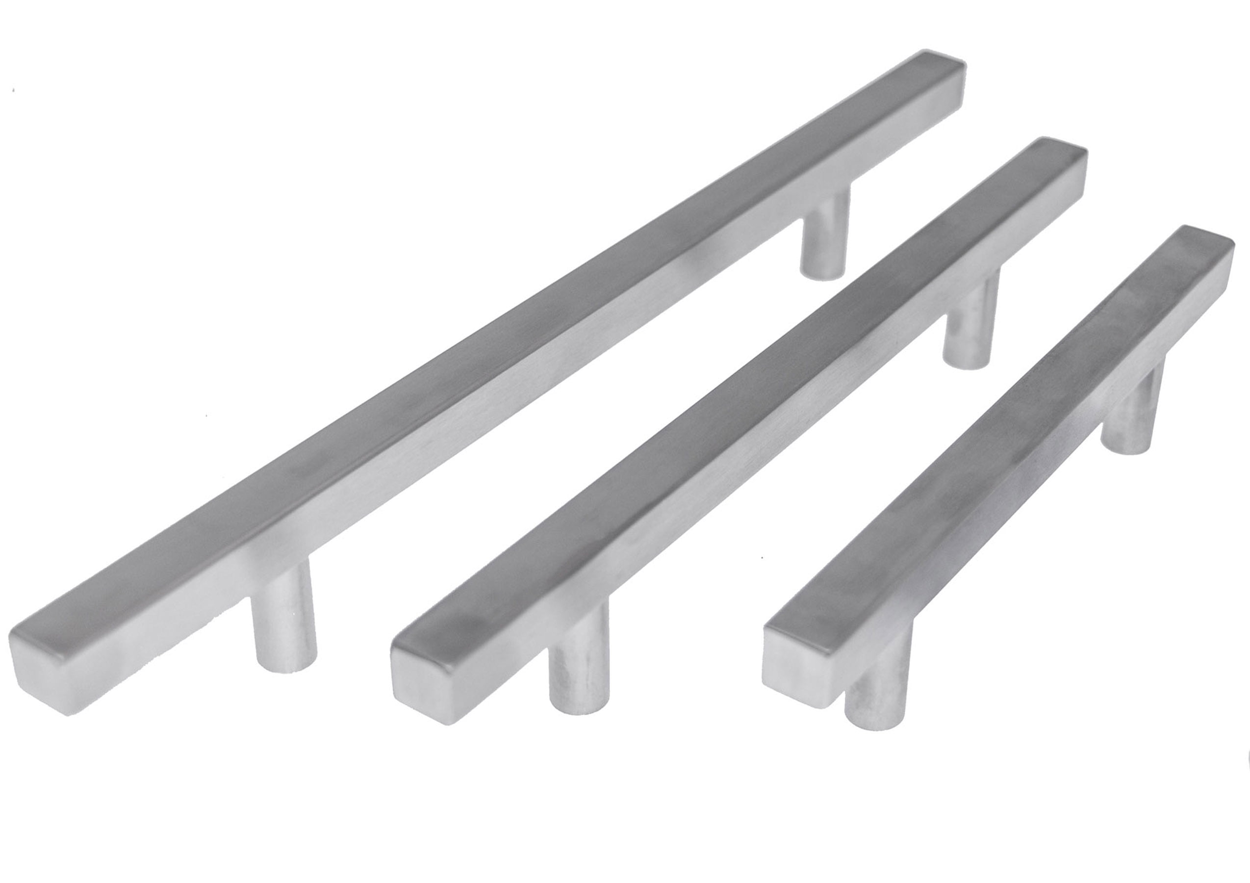 16" Brushed Stainless Steel Square Bar Handle Pull