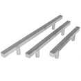 thumbnail image 1 of Pandora Hardware - Square Stainless Steel Bar Handle Brushed Nickel Cabinet Pull - Size 2" - 24", 1 of 3