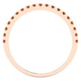 thumbnail image 5 of 0.57 ct Brilliant Round Cut Simulated Red Diamond 18K Rose Gold Stackable Band SZ 6.5, 5 of 6