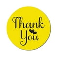 thumbnail image 1 of Darling Souvenir Personnalisé 1,6 Pouces Rond Jaune Calligraphie Coeur DIY Merci Autocollants-45 Pcs, 1 of 4