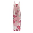 thumbnail image 3 of Frontwalk Women Casual Jumpsuits Sleeveless Printed One Piece Loose Fit Summer Rompers Playsuits with Pockets, 3 of 3