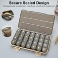 thumbnail image 3 of HHVB Pill Organizer 4 Times a Day with Moisture-Proof Design, Large Pill Box 7 Day Easy to Use, Portable Pill Case for Travel with Double Protection, Pill Containers for Vitamins, Medications, 3 of 6