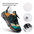 thumbnail image 4 of Sea Whale-Illustration Design-natural Scenery Walking Shoes for Men Woman Lightweight Tennis Fashion Elastic Sports Shoes Cushion Basketball Shoes, 4 of 7