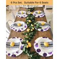 thumbnail image 4 of 15 Inch Round Placemats Set of 4, Purple Polka Dots Non Slip Heat Insulation PP Table Mats, Modern Abstract Art Washable Place Mats for Kitchen Dining Party Table Decor, 4 of 7