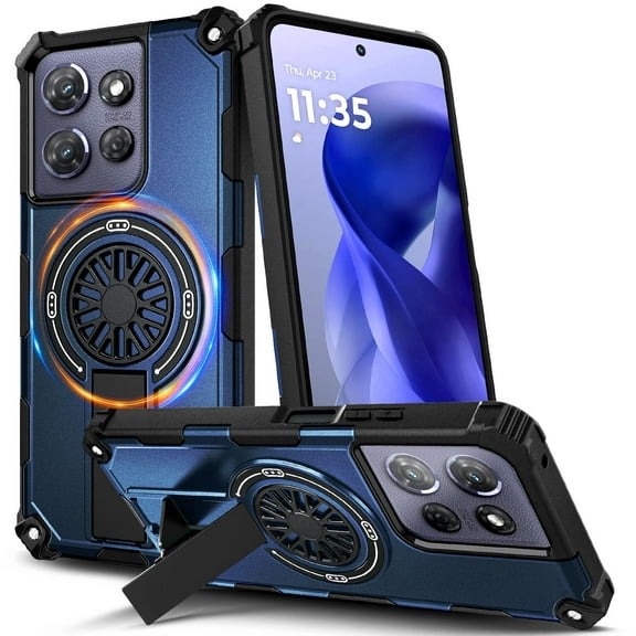 NGB SUPREMACY For moto g POWER 2025 Phone Case Built-In Kickstand Magnetic Car Mount Rugged Full-Body Protective Shockproof Motorola g POWER 2025 Case Cover