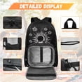 thumbnail image 3 of KUIFORTI Moon Print Backpack and Lunch Box, 4Pcs Kids School Bag Set for Elementary Primary Middle School Students, Boys Girls Bookbag with Pencil Case Back to School Gifts, 3 of 7
