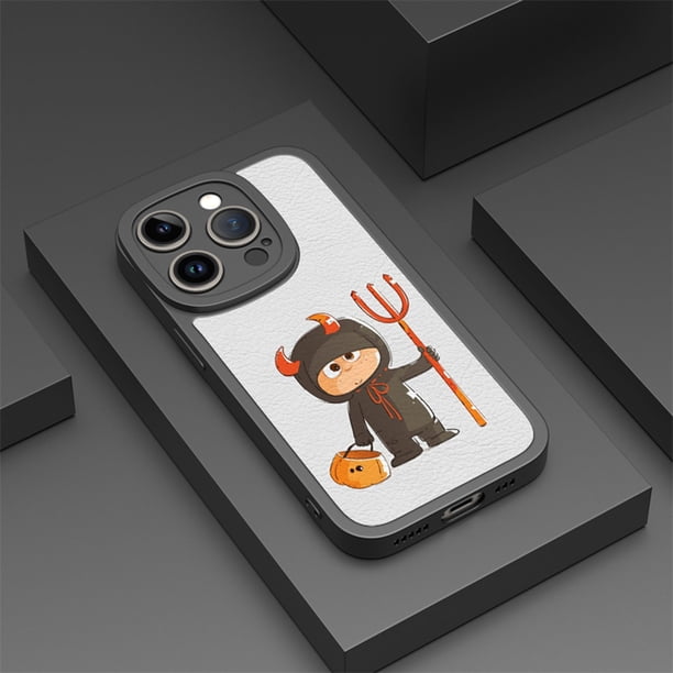 Eleve el estilo y la seguridad de su iPhone con una cubierta de teléfono de goma TPU a prueba de golpes, sofisticada y versátil con patrón de dibujos animados