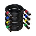 thumbnail image 1 of Cable XLR AuxLink de 30 m, paquete de 4, chapado en oro de 3 pines macho a hembra, 1 of 6
