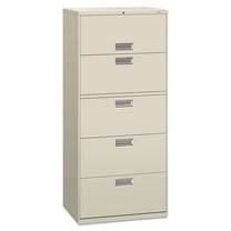 HON 5 Drawers Lateral Lockable Filing Cabinet, Gray