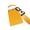 Yellow, variant on 4 Inch Cheerleading Bells with Comfortable Wrist Strap Iron Construction Crisp Sound for Sports Outdoor Activities