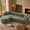 Green, variant on 109.4" L Shaped Sectional Sofa, Modern Minimalist Cloud Couch, Boneless Modular Design, No Assembly, Living Room Apartment, Green