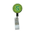 thumbnail image 1 of Lettre S Chevron Vert & Or Badge Rétractable, 1 of 1