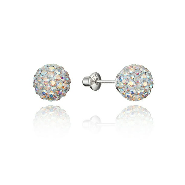 Lovearing - 925 Sterling Silver Rhodium Plated Rainbow 8mm ...
