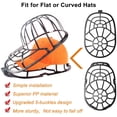 thumbnail image 2 of Keps tvättbur för tvätt av basebollkepsar, kepstvätt och hatt rengöringsställ för förvaring i garderoben, 2 of 5