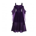 thumbnail image 1 of XL Vestido con hombros caídos y tirantes de malla para mujer, 1 of 2