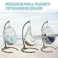 thumbnail image 3 of Ulax Furniture Egg Chair Stand Hanging Hammock Swing Chair C-Stand w/Weather-Resistant Finish for Indoor or Outdoor Use, 3 of 5