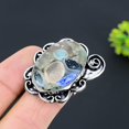 thumbnail image 2 of Natural Spiny Oyster Gemstone Handmade 925 Sterling Silver Ring Size 8, 2 of 2