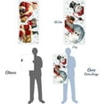thumbnail image 2 of Christmas Window Clings Decorations: 2 Sheets Extra Large Santa Claus Snowman Window Clings with Snowflakes, Watercolor Rustic Xmas Stickers for Kids Home Office School Winter Holiday Décor, 2 of 6